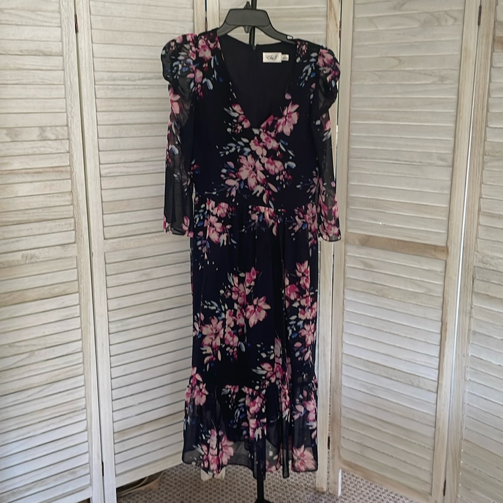 Eliza J Floral Dress size 10 EUC